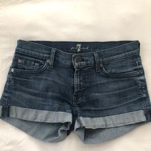 Seven for all Mankind Rolled Jean Shorts